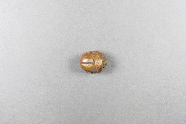Scarab, Steatite, traces of green glaze