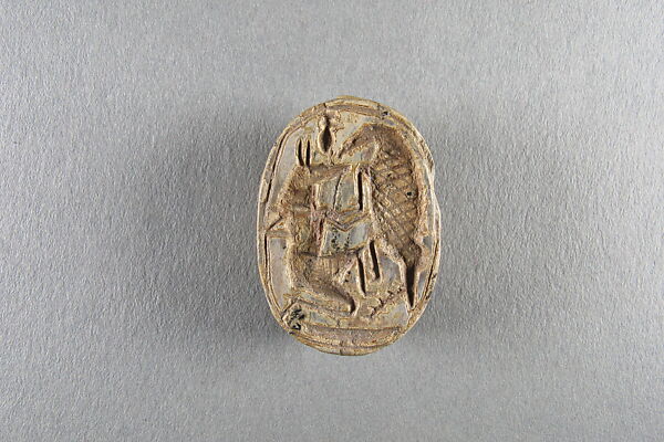 Scarab, Glazed steatite 