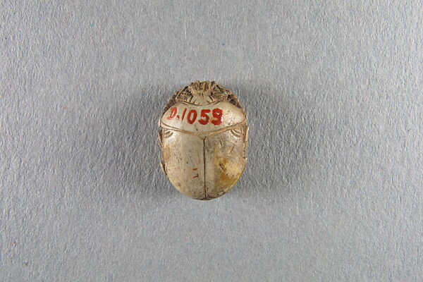 Scarab, Steatite, glazed