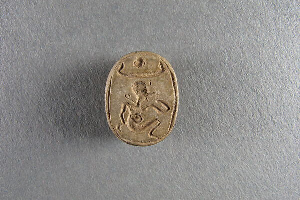 Scarab, Steatite, glazed 