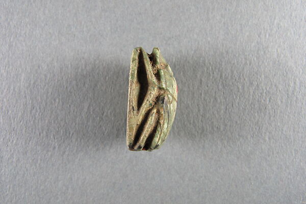 Scarab inscribed for Unis, Glazed steatite