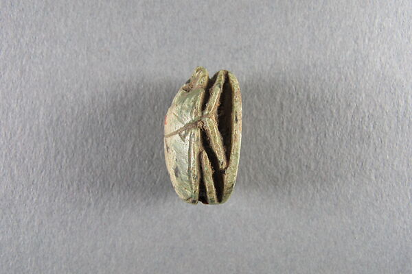 Scarab inscribed for Unis, Glazed steatite