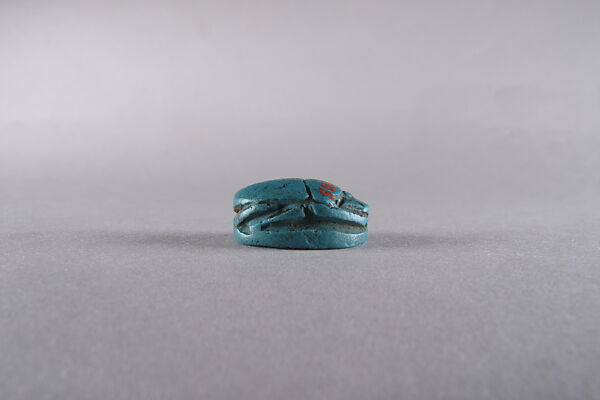 Scarab Inscribed with an Wedjat Eye, Faience