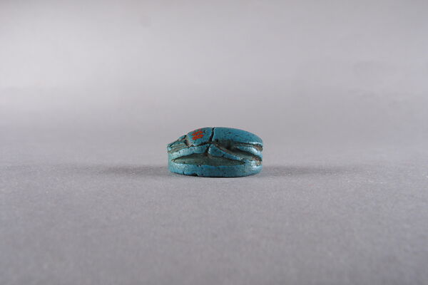Scarab Inscribed with an Wedjat Eye, Faience