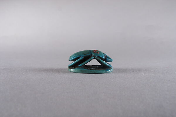 Scarab Inscribed with a Blessing Related to Amun (Amun-Re), Faience