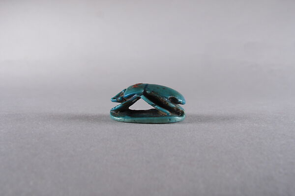 Scarab Inscribed with a Blessing Related to Amun (Amun-Re), Faience