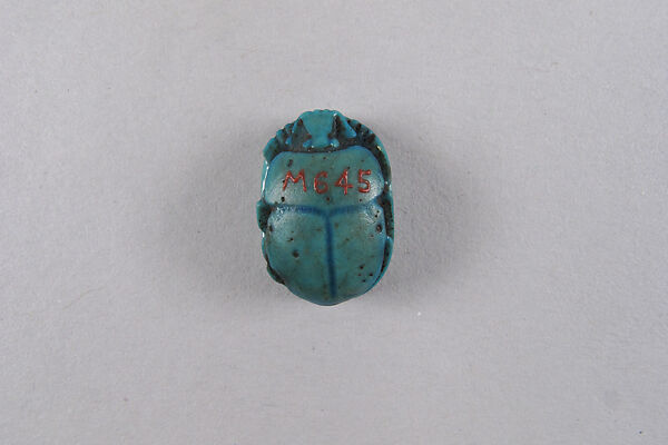 Scarab Inscribed with a Blessing Related to Amun (Amun-Re), Faience