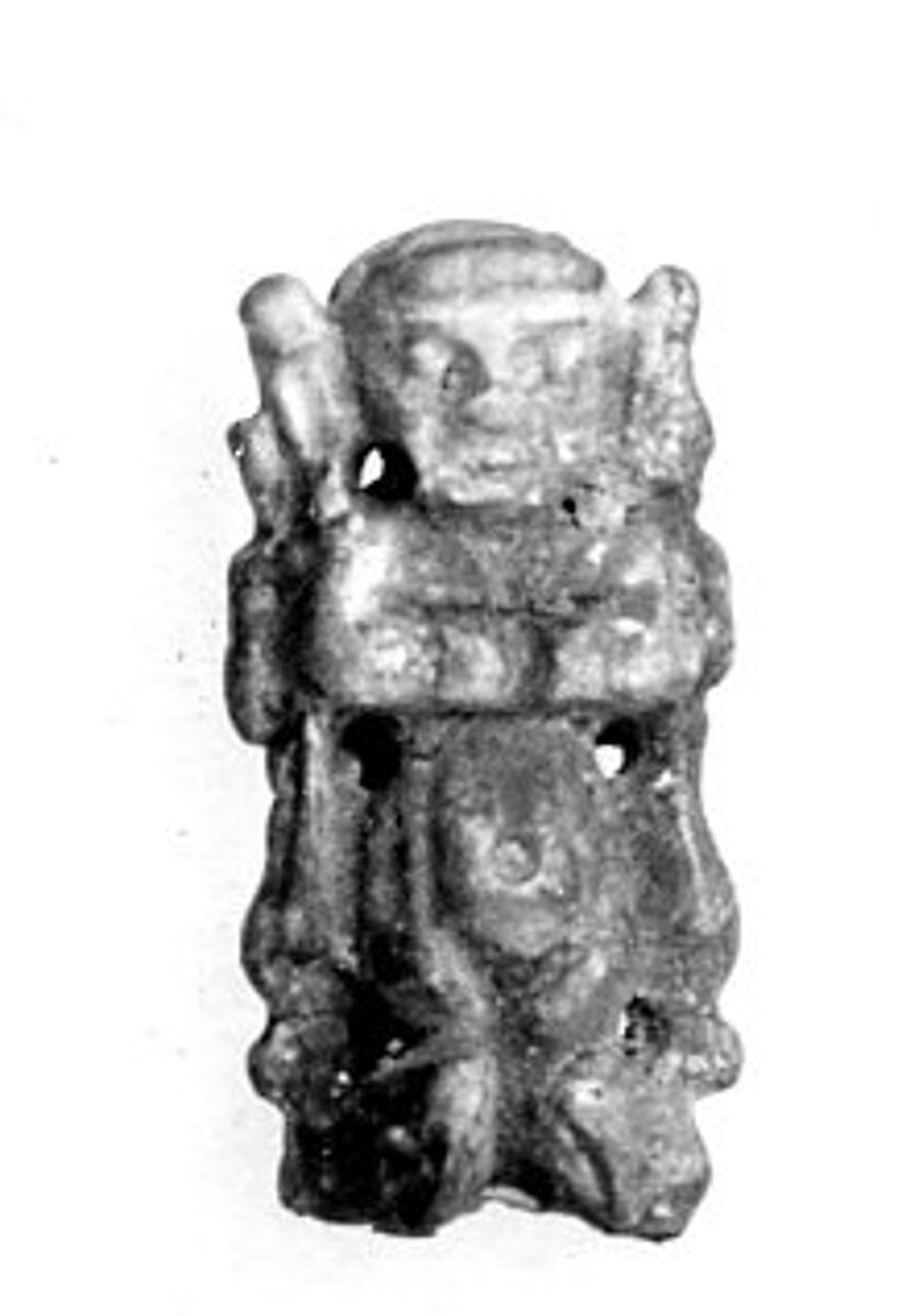 Pataikos amulet, Faience 