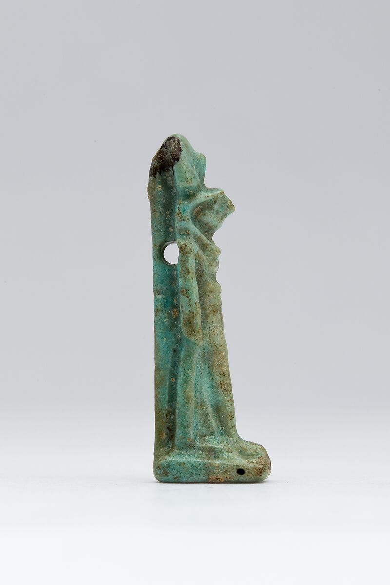 Re Amulet, Pale green faience