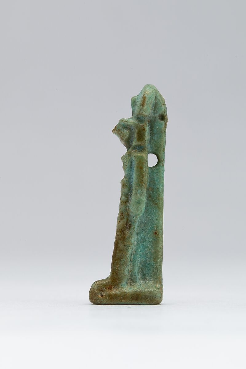 Re Amulet, Pale green faience