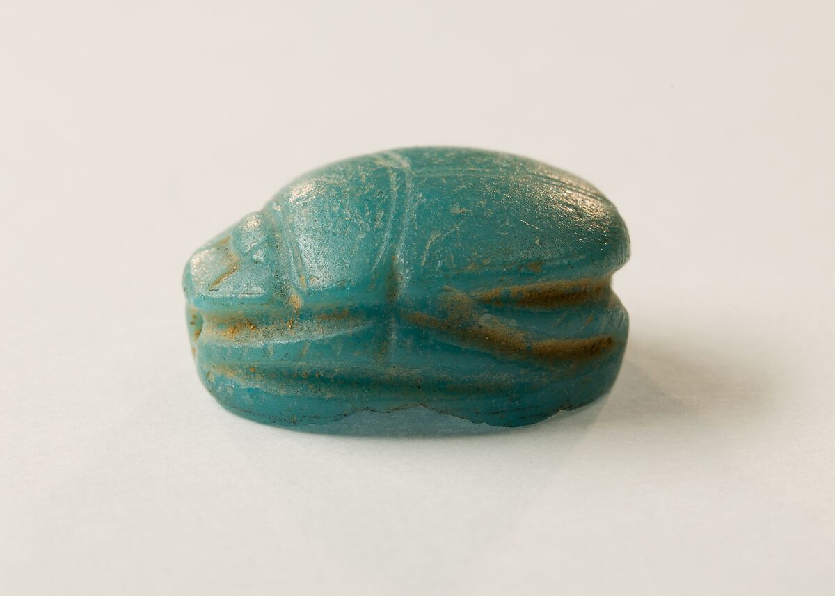Scarab, Light blue glass