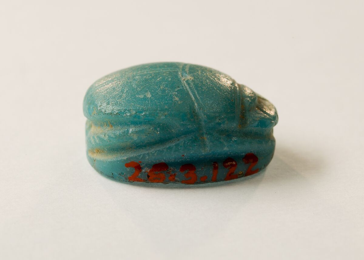 Scarab, Light blue glass