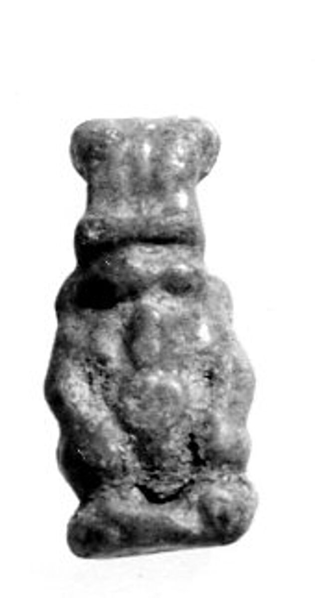 Bes amulet, Faience 