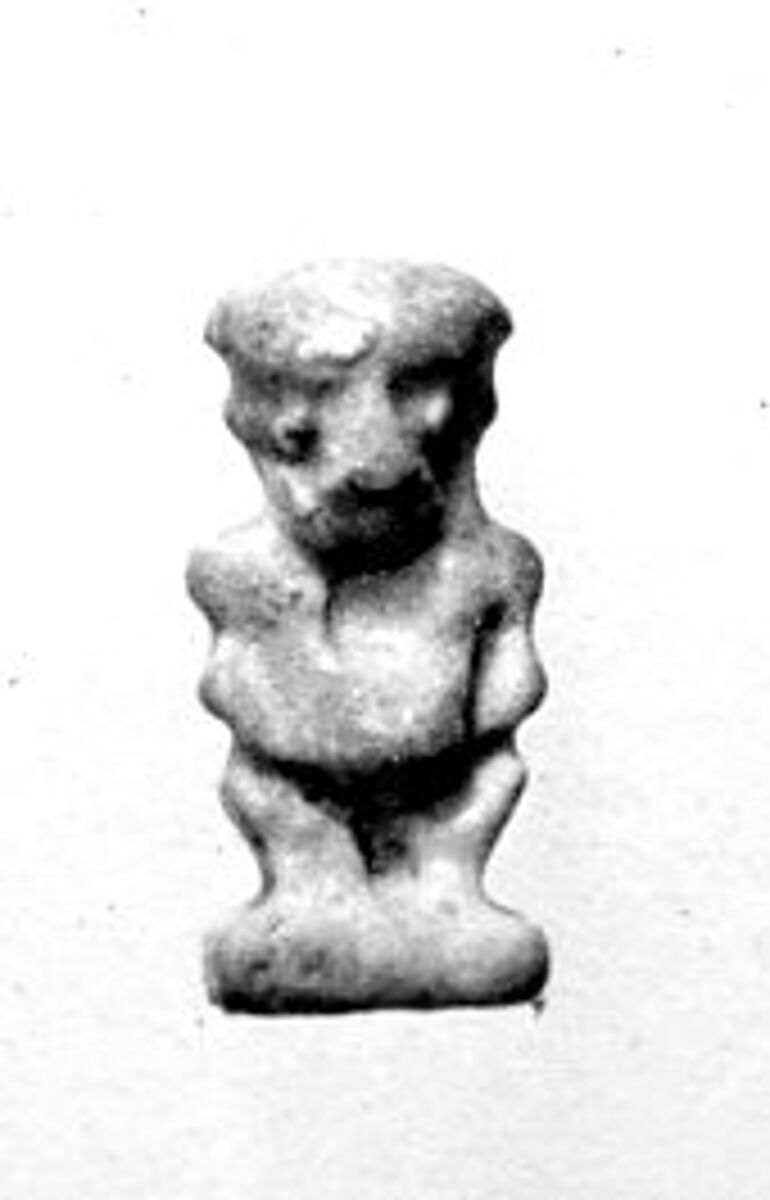 Pataikos amulet, Faience 