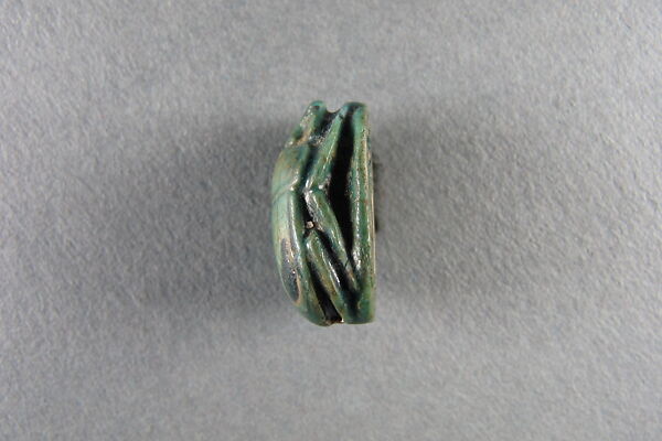 Scarab, Steatite, green glaze