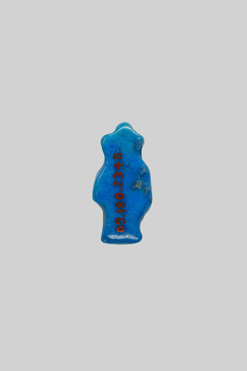 Amulet, possibly of Sakhmet, Faience
