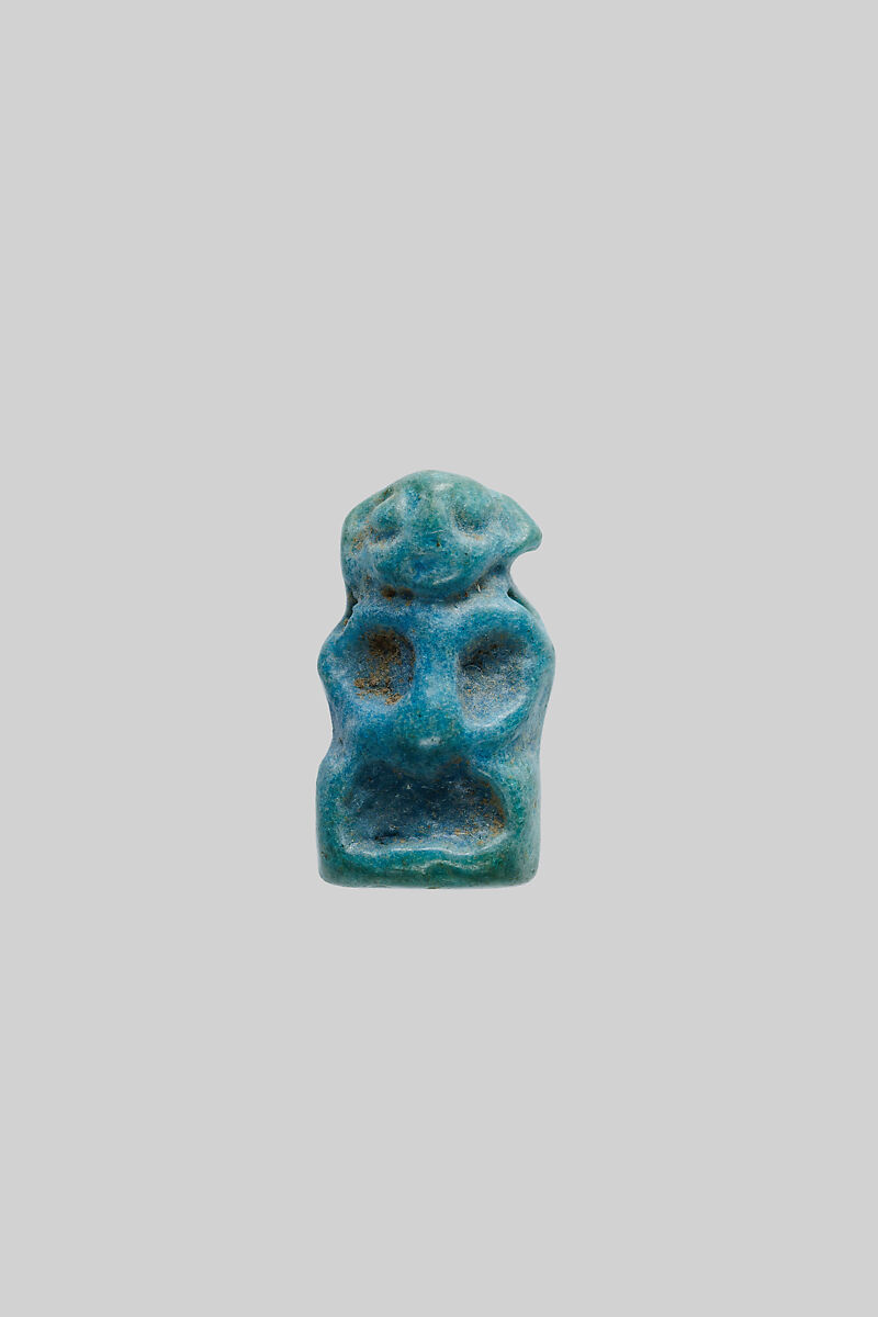 Pataikos Amulet, Faience 