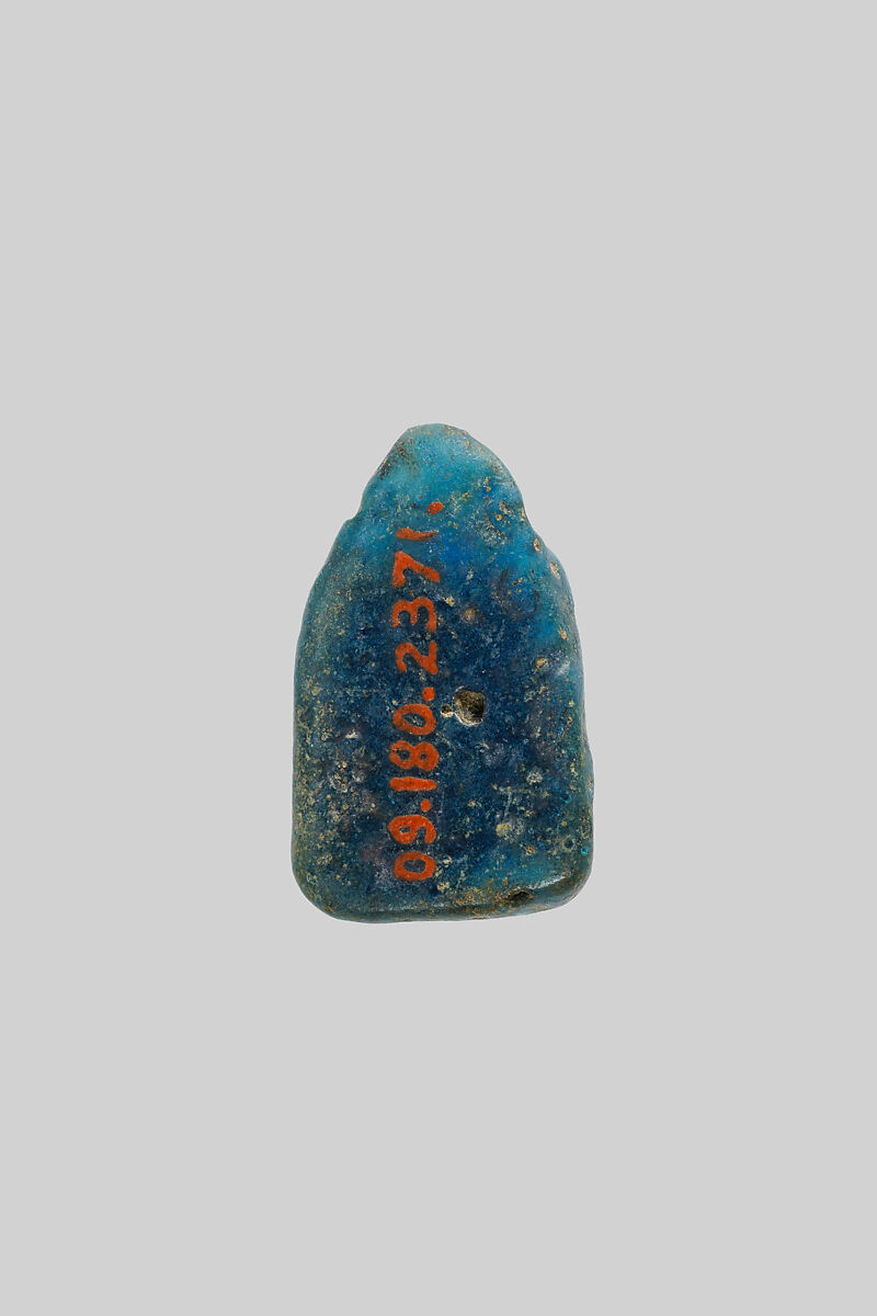 Shu amulet, Faience