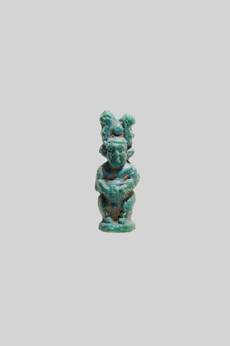 Pataikos Amulet, Faience