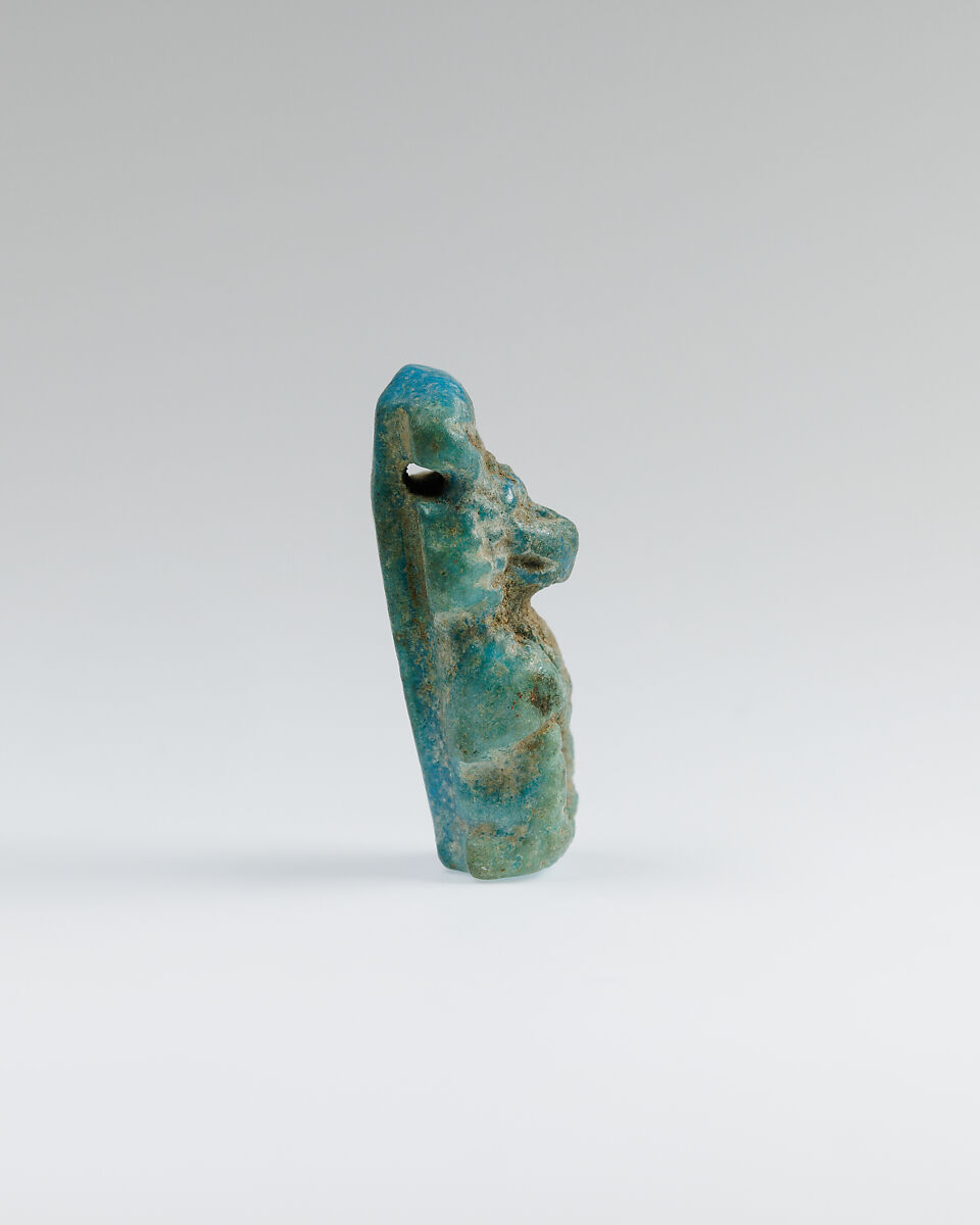 Thoth (Cynocephalus baboon) amulet, Faience