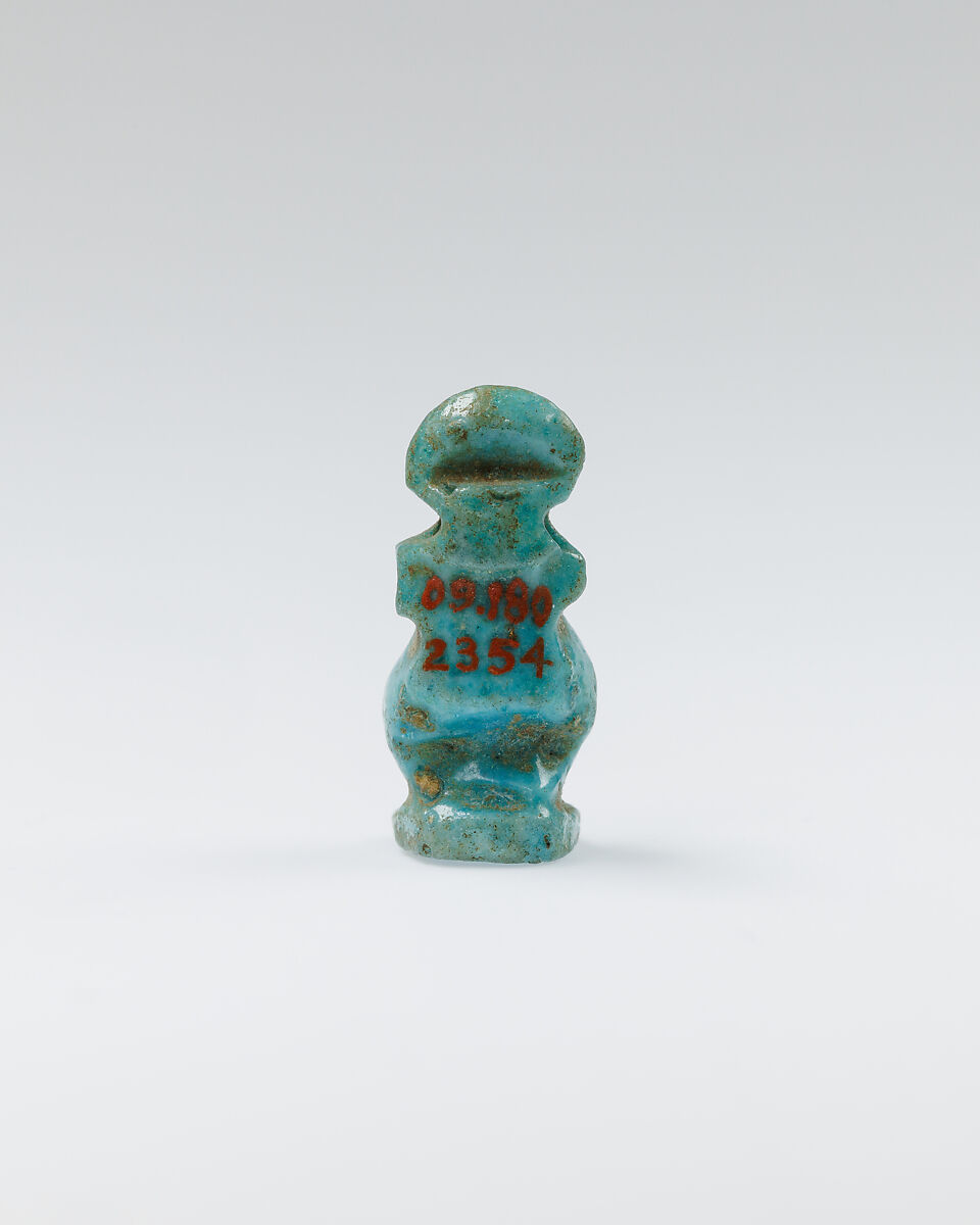 Cynocephalus baboon amulet, Faience