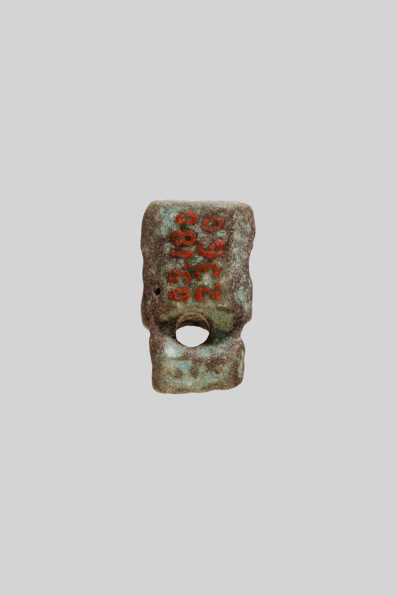 Cynocephalus (baboon) amulet, Faience