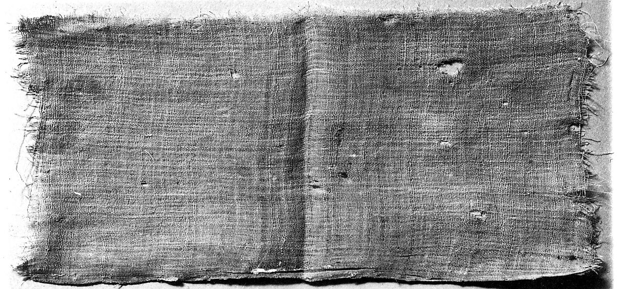 Mummy Cloth Fragment of Nesitanebtasheru, Linen, pink dye