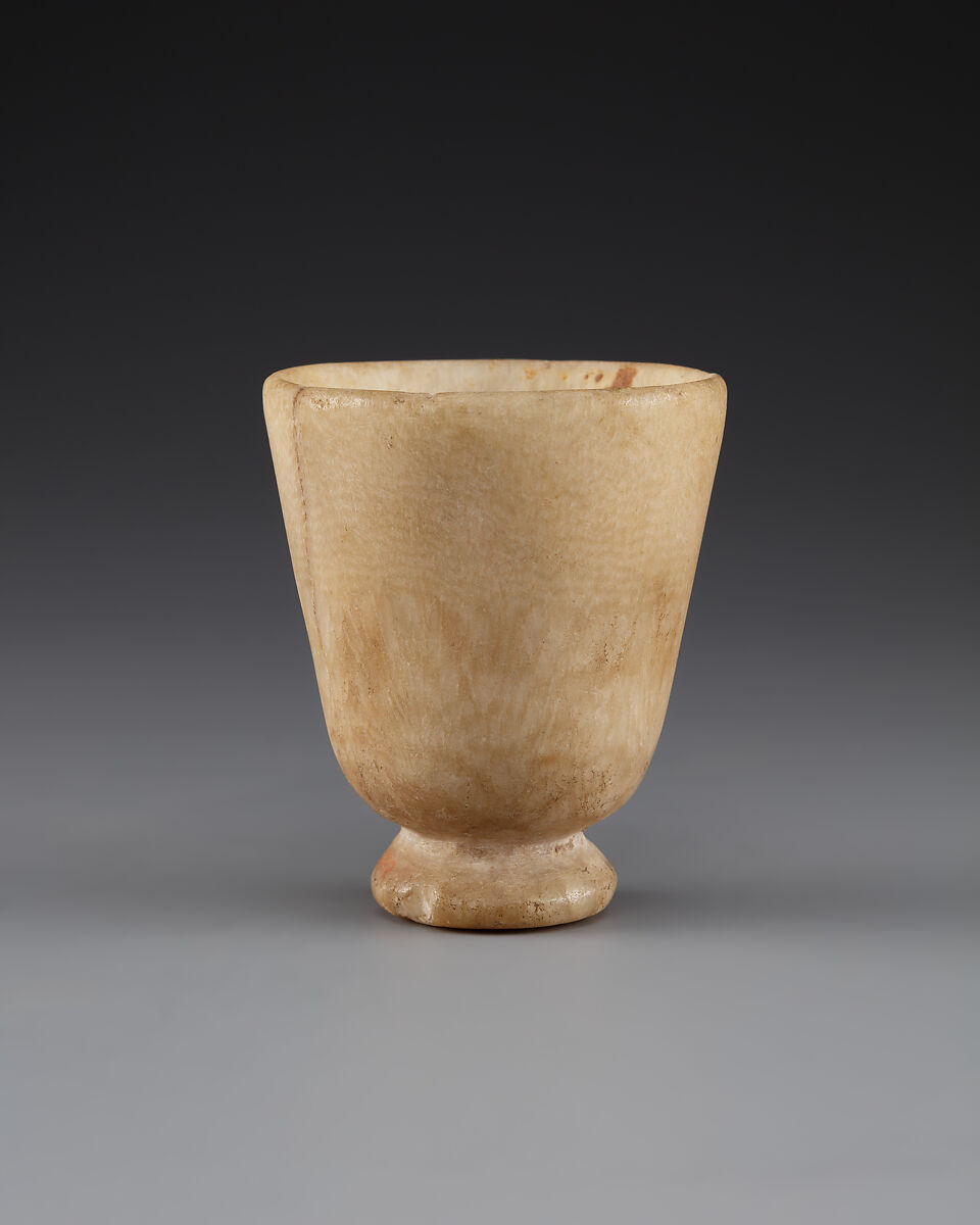 Cup, Travertine (Egyptian alabaster)