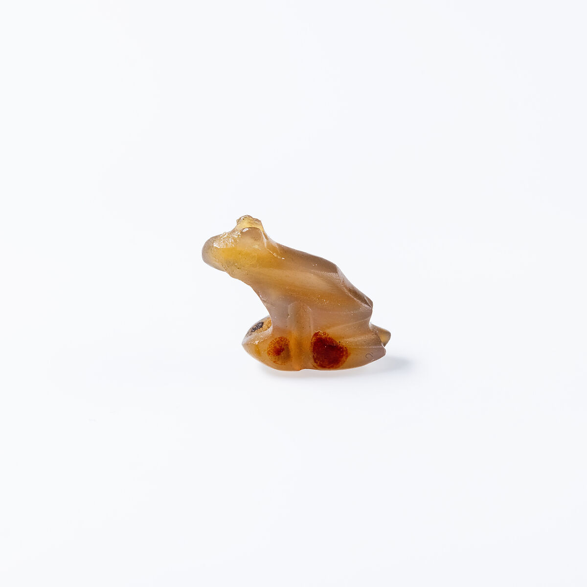 Frog amulet, Carnelian