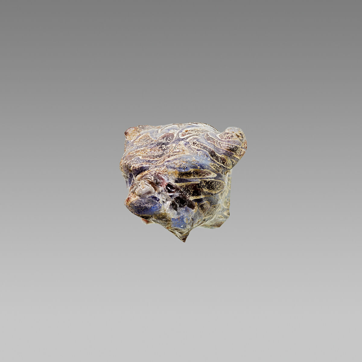 Animal head, glass