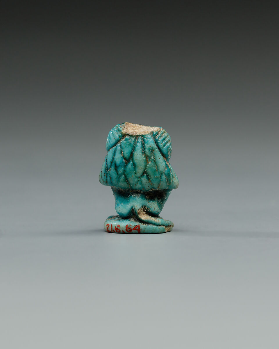 Baboon, Blue faience
