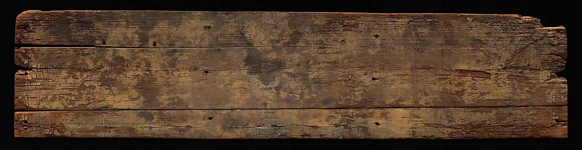 Dismantled Coffin of Khety, Coniferous wood, paint