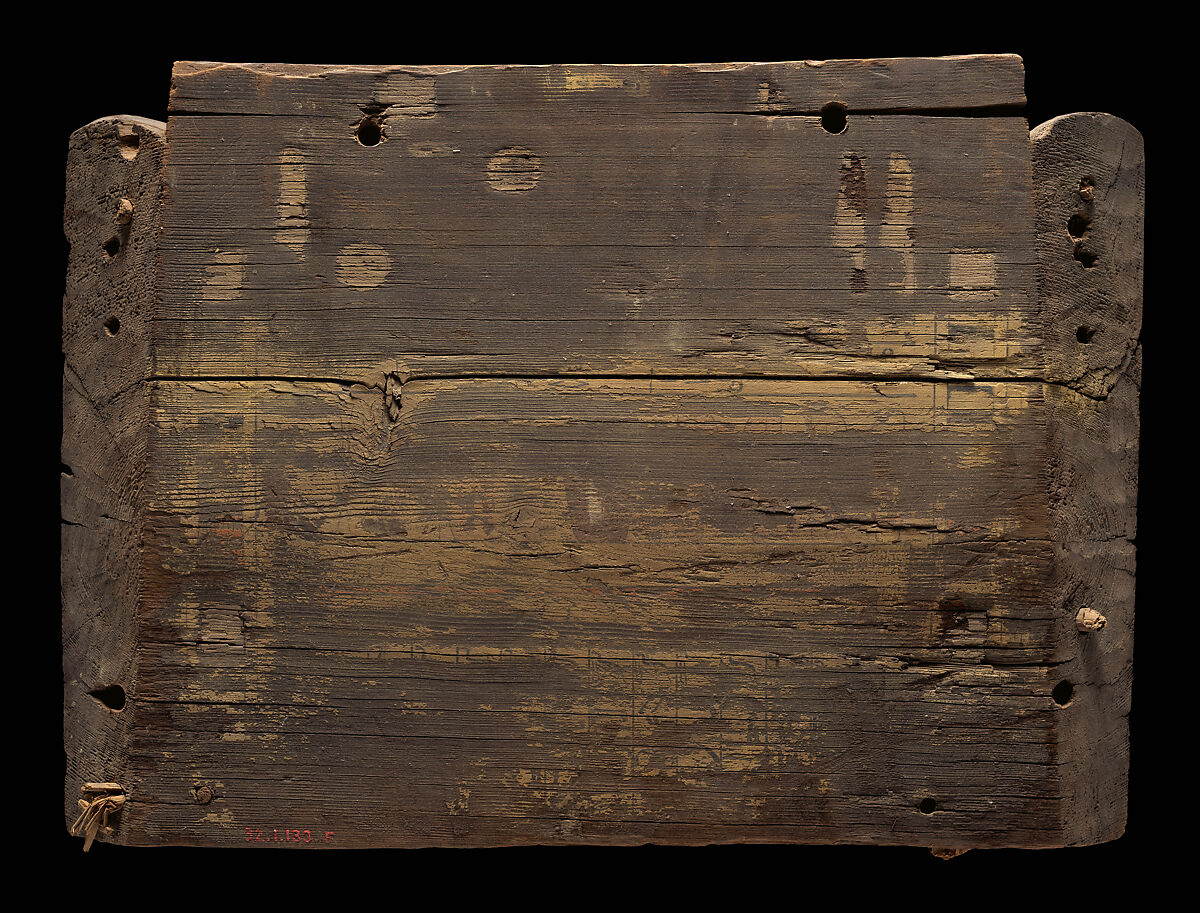 Dismantled Coffin of Khety, Coniferous wood, paint