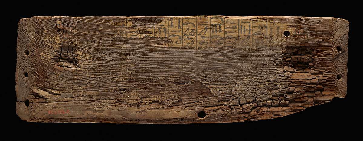 Dismantled Coffin of Khety, Coniferous wood, paint