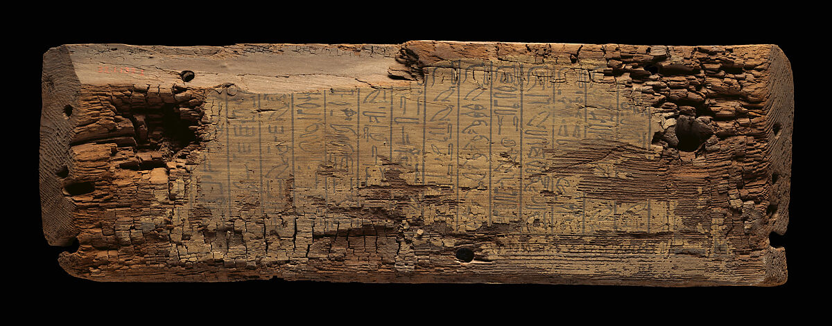 Dismantled Coffin of Khety, Coniferous wood, paint