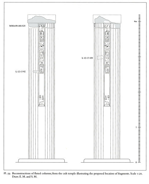 Column Fragment of Amenemhat I, Limestone