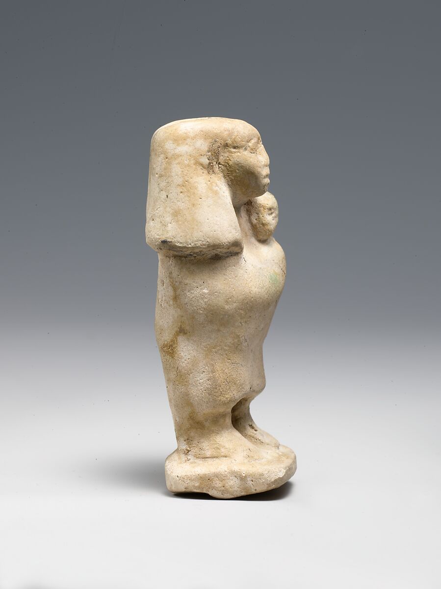 Figurine of a Woman with Her Baby, Faience