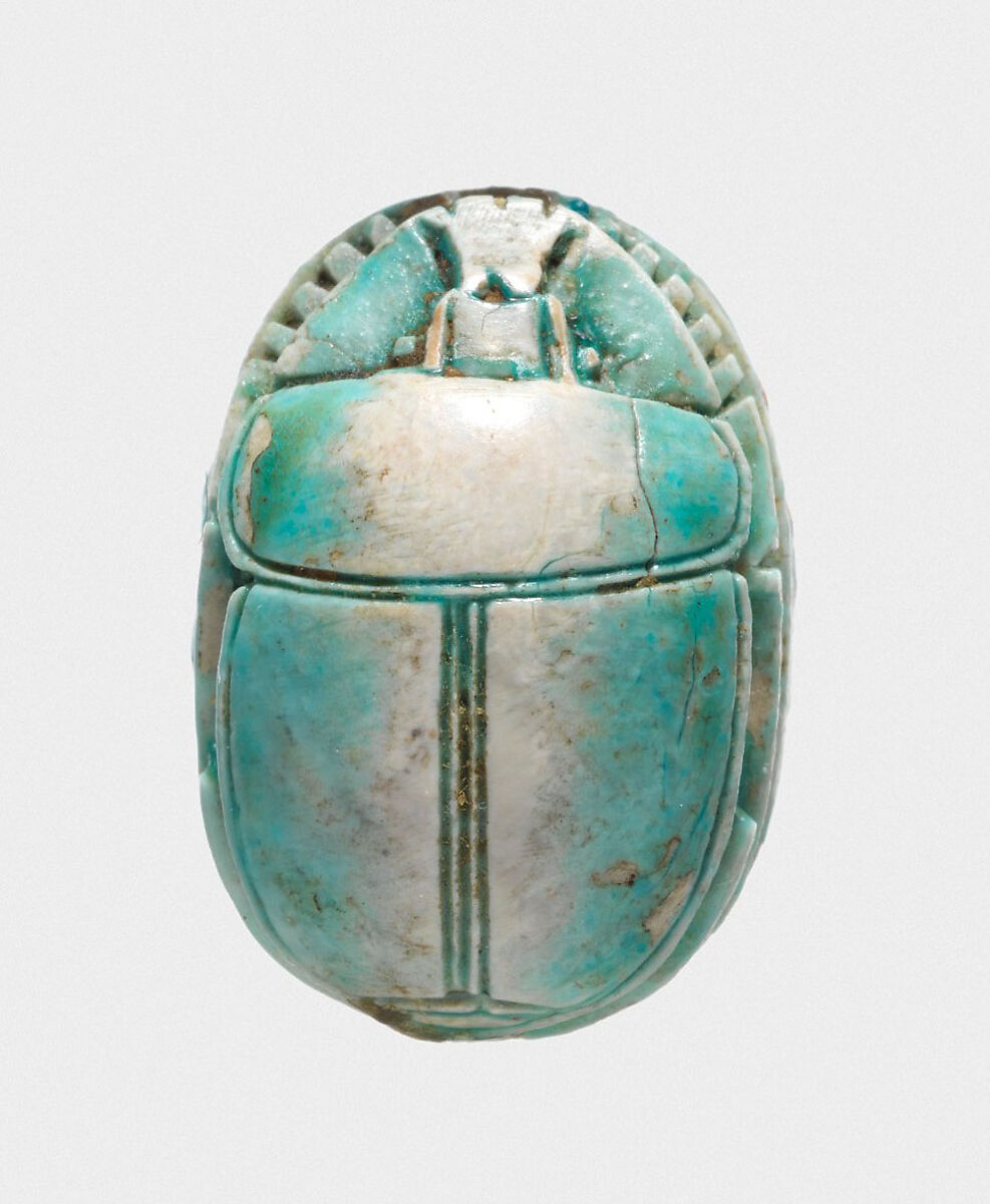 Scarab of the Steward of Cusae, Senebtifi, Glazed steatite