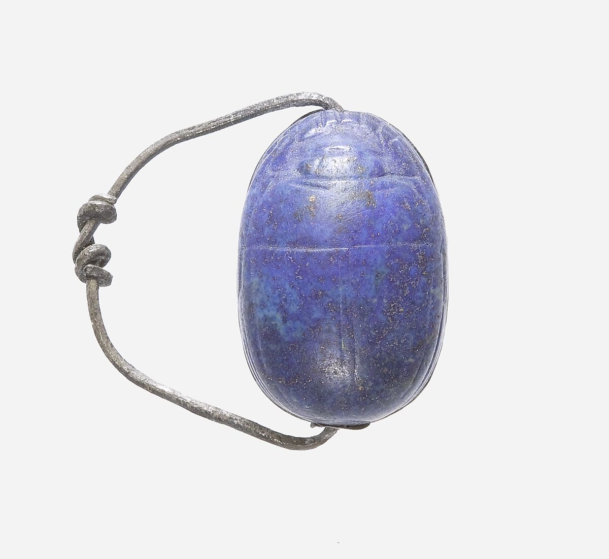 Scarab Ring, Lapis lazuli, silver 