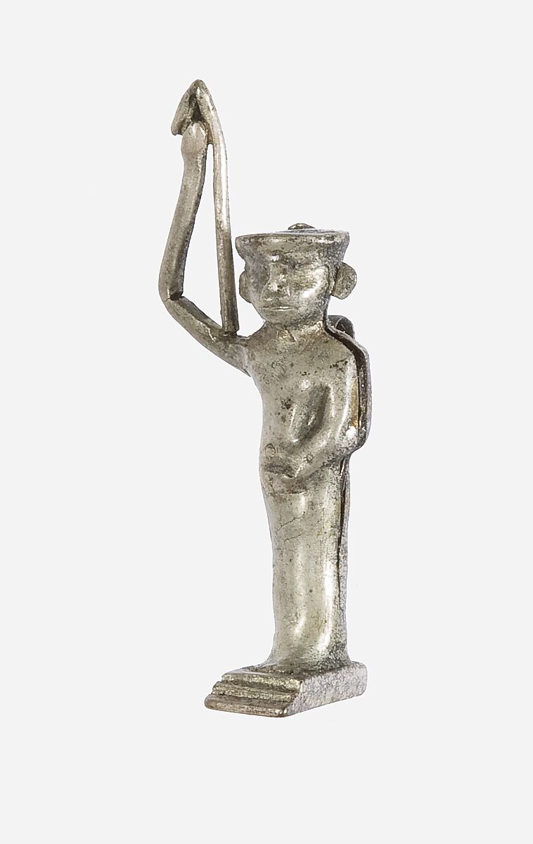 Amulet Depicting the God Min, Silver 