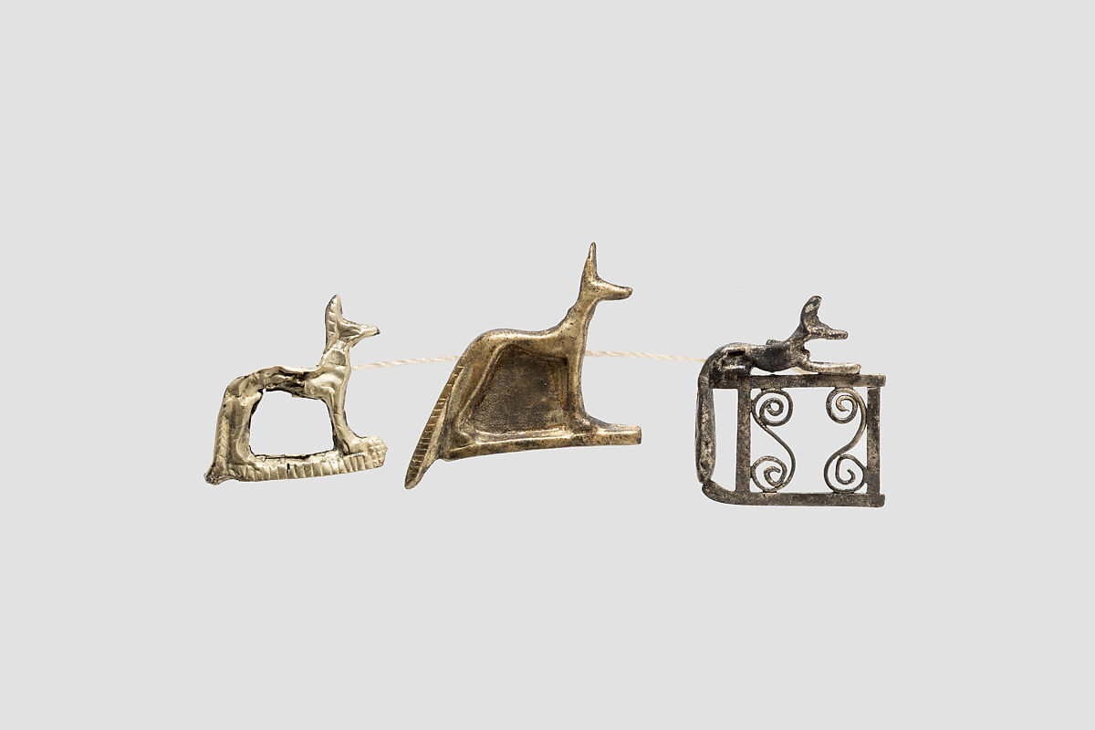 Amulet in the Form of Wepwawet, Electrum