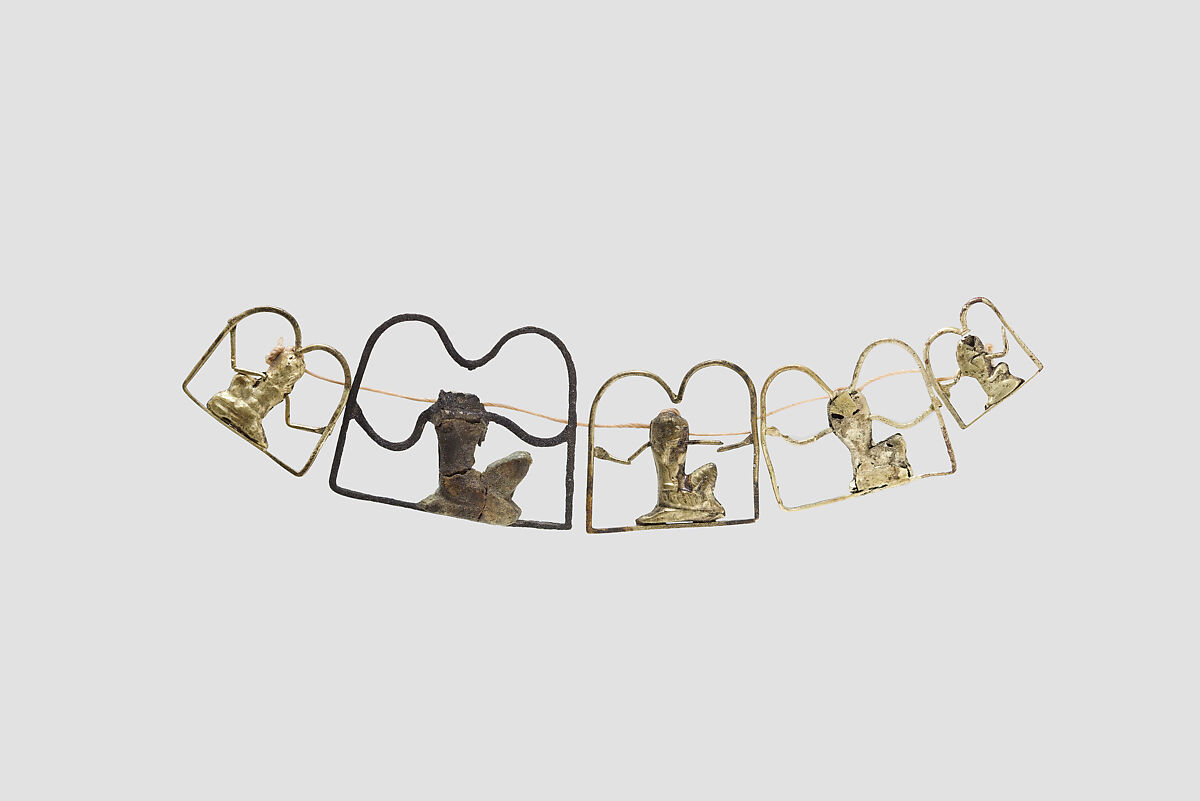 Heh Amulet Symbolizing Eternity, Silver or Electrum
