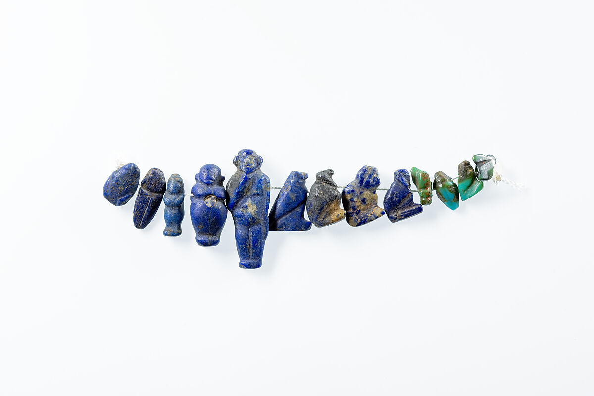 Amulet in the Form of Harpokrates, Lapis lazuli 
