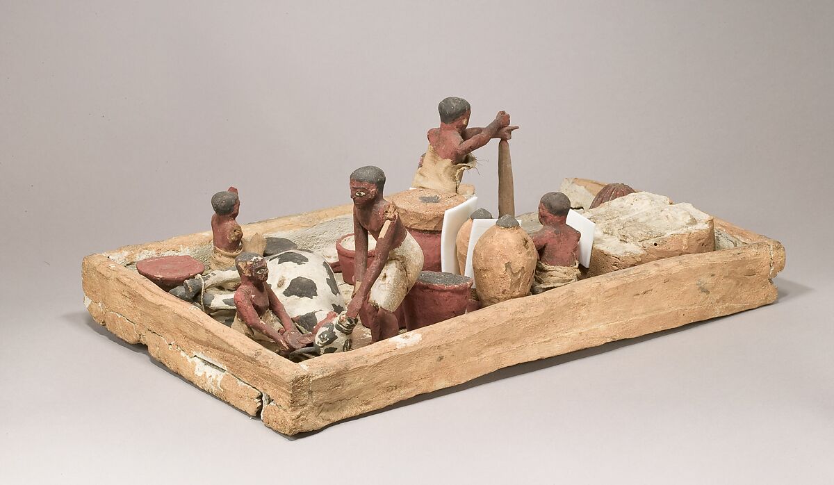 Model of Brewers, Bakers, and Butchers, Wood, gesso, paint