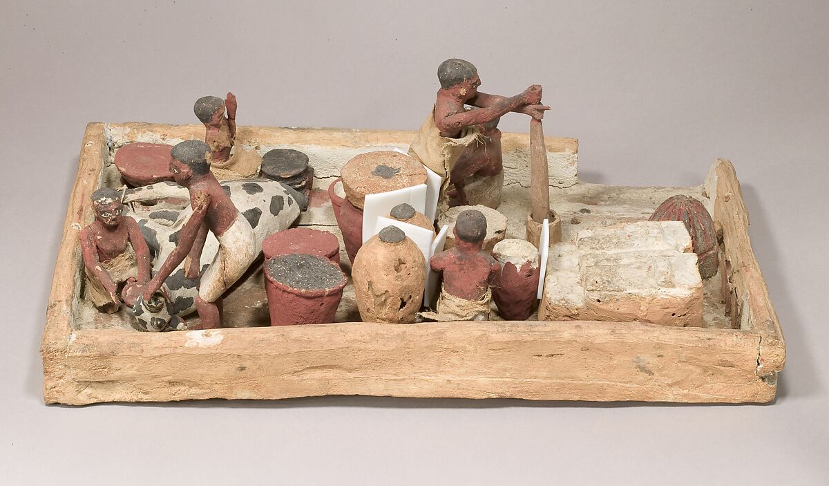 Model of Brewers, Bakers, and Butchers, Wood, gesso, paint