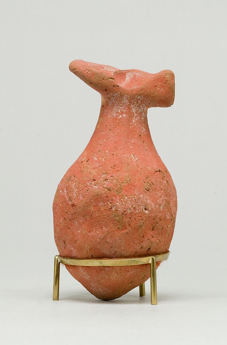 Animal-headed Rattle, Pottery 