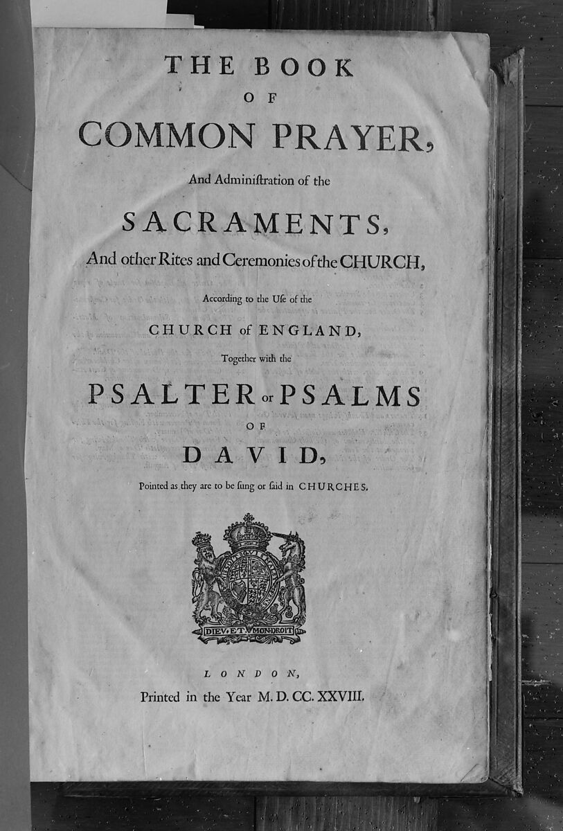 Book of Common Prayer, Bible, and Book of Psalms, Paper, British 