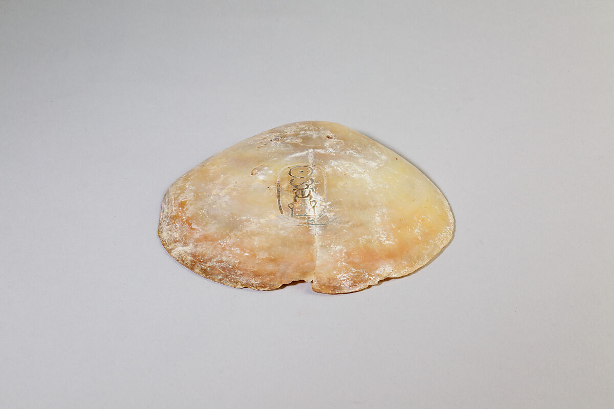Shell Inscribed with the Cartouche of Senwosret I, Oyster Shell