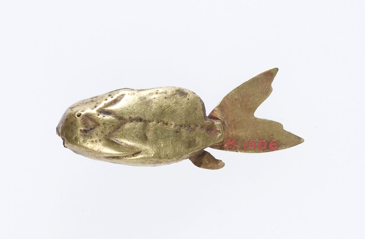 Amulet, fish, Gold