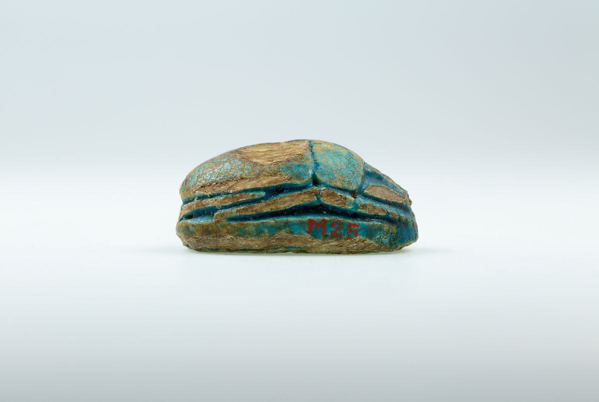 Scarab of King Khaneferre Sebekhotep IV, Glazed steatite